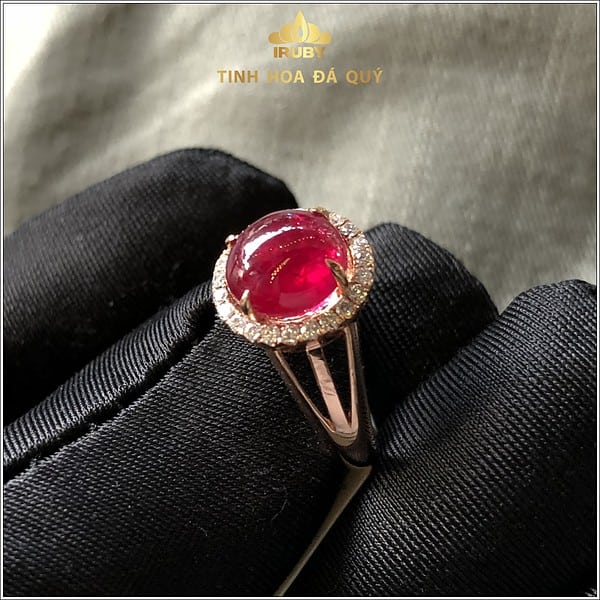 Nhẫn nữ Ruby cabochon huyết kính - IRRC 2311563 hình ảnh 2