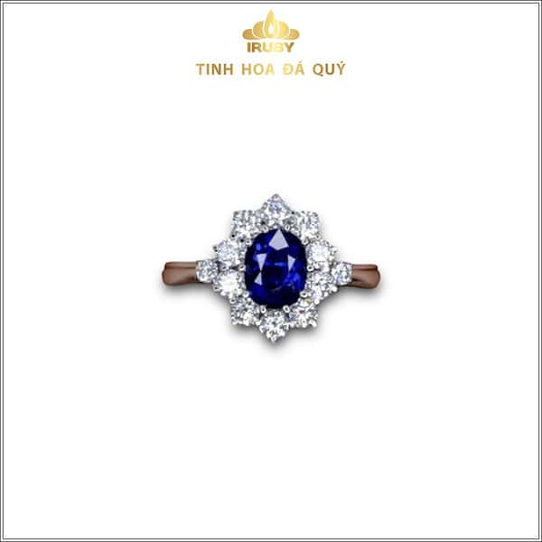 Nhẫn nữ Sapphire tự nhiên xanh hoàng gia - IRBS131 2310164 hình ảnh