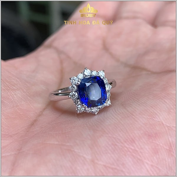 Nhẫn nữ Sapphire xanh lam hoàng gia - IRSP 2311343 hình ảnh 3