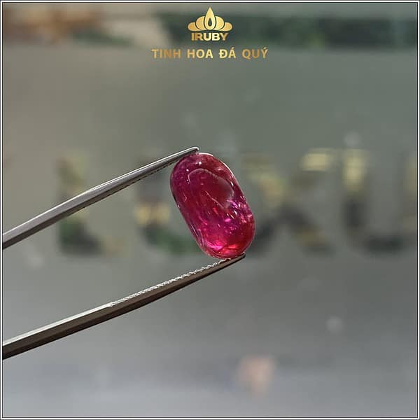 Viên Ruby cabochon đỏ huyết Lục Yên 7,67ct - IRRC156 2311767 hình ảnh 1