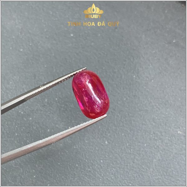 Viên Ruby cabochon đỏ huyết Lục Yên 7,67ct - IRRC156 2311767 hình ảnh 2