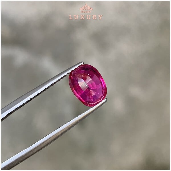 Viên Ruby facet đỏ Lục Yên 2,42ct - IRRF156 2311242 hình ảnh 4