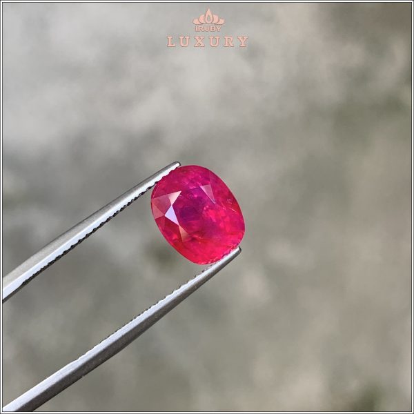 Viên Ruby facet đỏ Lục Yên VIP 3,38ct - IRRF157 2311338 hình ảnh 1