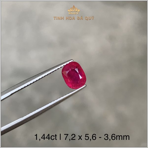 Viên Ruby facet đỏ huyết Lục Yên 1,44ct - IRRF162 2311144 hình ảnh 2