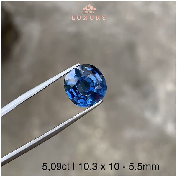 Viên Sapphire xanh lam tự nhiên 100% 5,09ct - IRBS135 2310509 hình ảnh 2