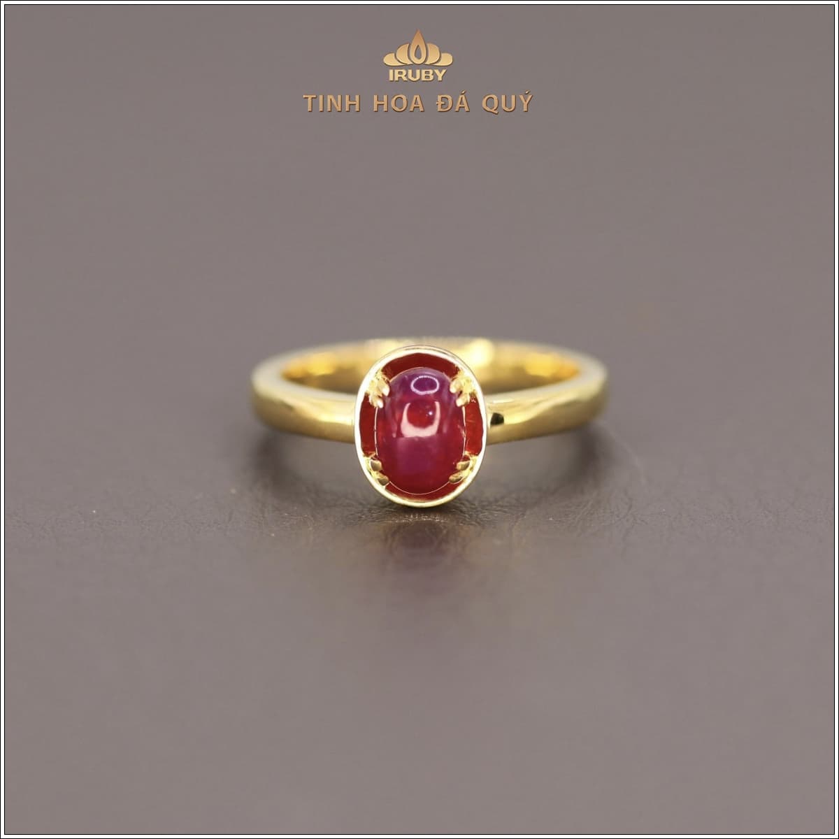 Nhẫn nữ Ruby Vintage - IRRC 2312155 viên đá chủ của thiết kế mẫu nhẫn nữ Vintage