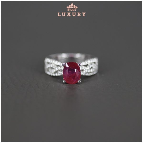 Nhẫn nữ Ruby facet đỏ huyết tự nhiên 100% - IRRB 2312242 hình ảnh 2