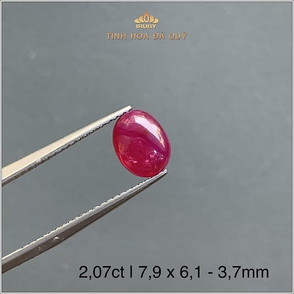 Viên Ruby cabochon đỏ hồng Lục Yên 2,07ct - IRRC194 2312207 hình ảnh 3