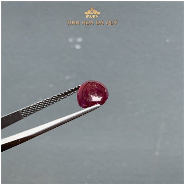 Viên Ruby cabochon đỏ huyết Lục Yên 2,93ct - IRRC197 2312293 hình ảnh 3