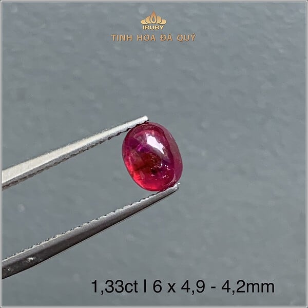 Viên Ruby cabochon huyết kính 1,33ct - IRRC198 2312133 hình ảnh 3