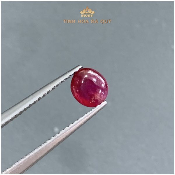 Viên Ruby cabochon huyết kính lục yên 1,22ct - IRRC189 2312122 hình ảnh 2