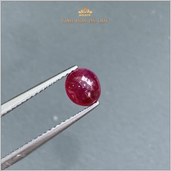 Viên Ruby cabochon huyết kính lục yên 1,22ct - IRRC189 2312122 hình ảnh 3