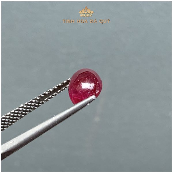 Viên Ruby cabochon huyết kính lục yên 1,74ct - IRRC192 2312174 hình ảnh 5