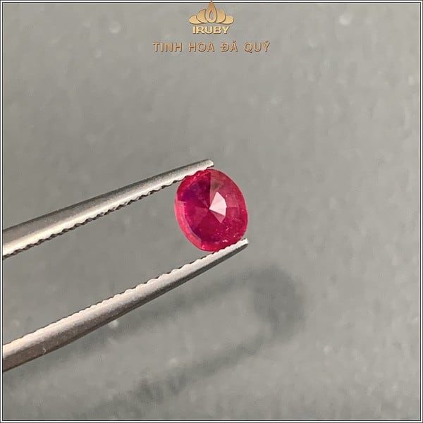 Viên Ruby facet đỏ huyết rực lửa 0,80ct - IRRF179 2312080 hình ảnh 4