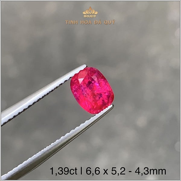 Viên Ruby facet màu đỏ hồng 1,39ct - IRRF176 2312139 hình ảnh 2