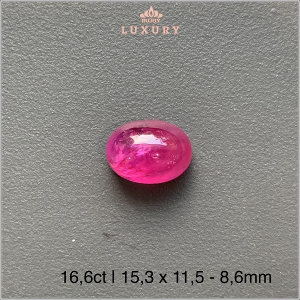 Viên Ruby hồng ngọc chất kính trong 16,6ct - IRRC180 2312166 hình ảnh 2