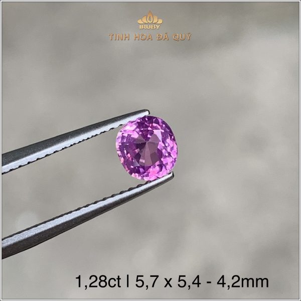 Viên Sapphire facet hồng phớt tím 1,28ct - IRSP149 2312128 hình ảnh 2