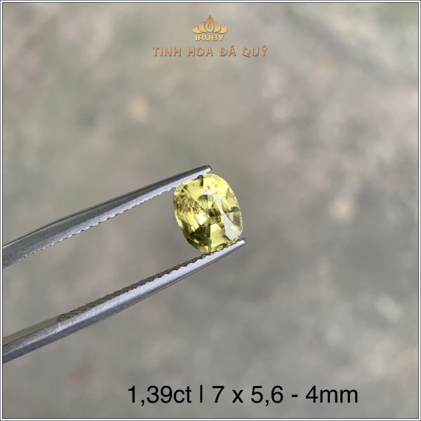 Viên Sapphire vàng thiên nhiên 100% 1,39ct - IRYS146 2312139 hình ảnh 3