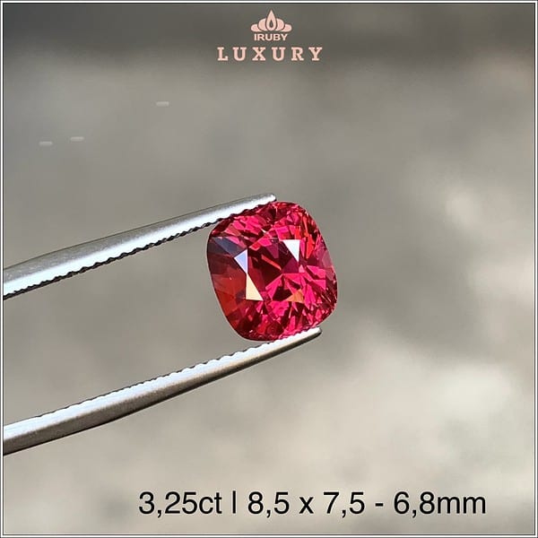 Viên Spinel đỏ Lục Yên tự nhiên 100% 3,25ct - IRSI73 2312325 hình ảnh 3