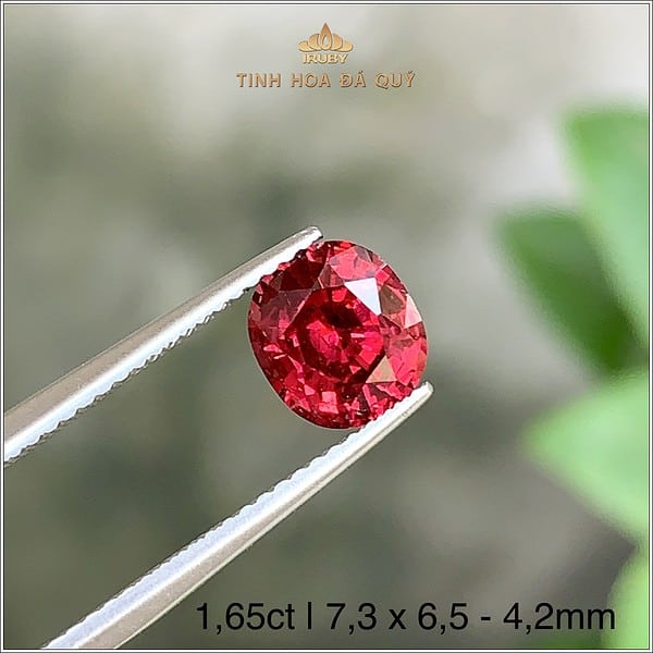 Đá Garnet màu đỏ hồng tự nhiên 100% 1,65ct - IRGN105 2401165 hình ảnh 2