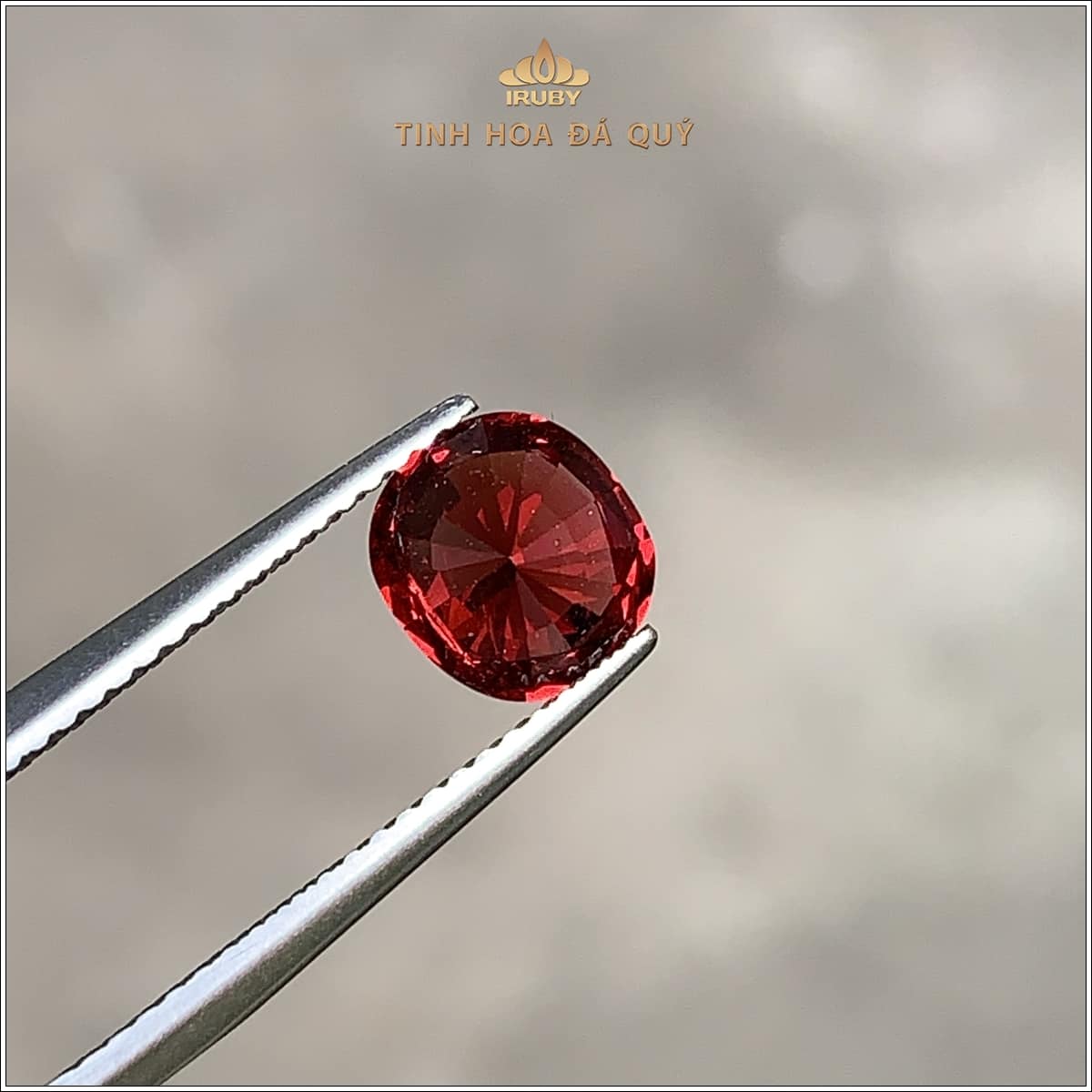 Đá Garnet màu đỏ hồng tự nhiên 100% Lục Yên 1,76ct – IRGN109 2401176