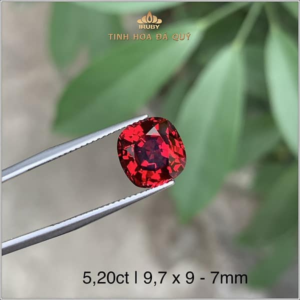 Đá Garnet tự nhiên 100% xuất xứ tại Lục Yên 5,20ct - IRGN101 2401520 hình ảnh 2