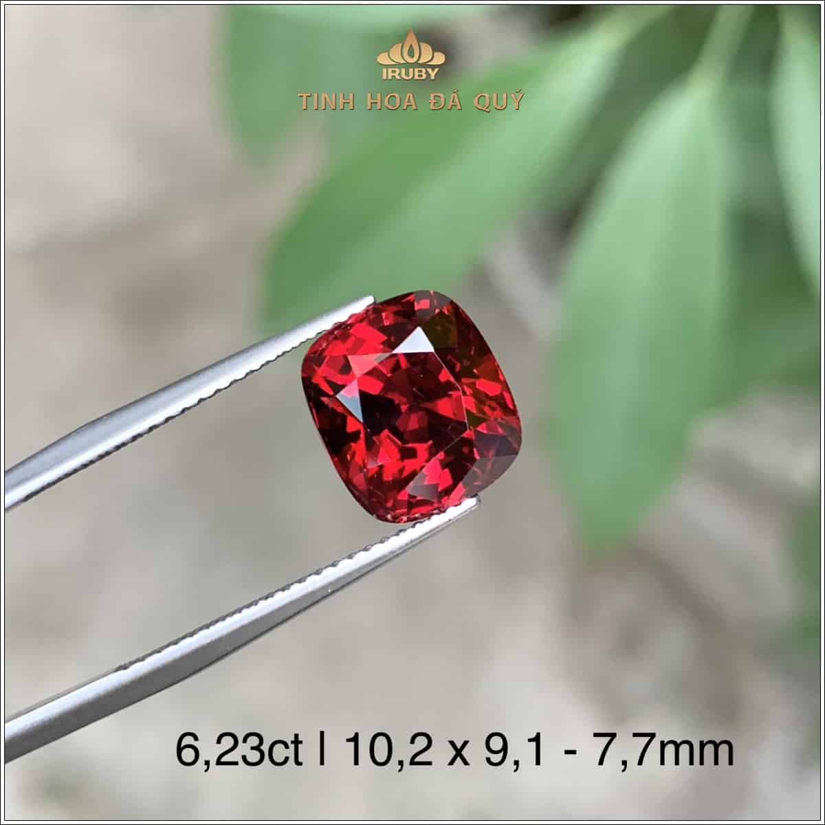 Đá Rhodolite Garnet màu đỏ siêu đẹp 6,23ct - IRGN96 2401623 hình ảnh 5