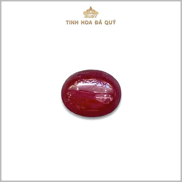 Đá Ruby cabochon màu đỏ tự nhiên 100% 7,26ct - IRRC204 2401726 hình ảnh