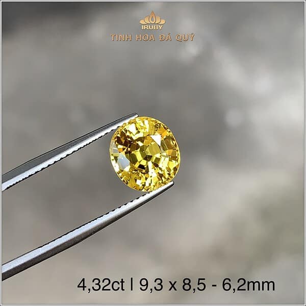 Đá Sapphire vàng chiếu long lanh 4,32ct - IRYS160 2401432 hình ảnh 2