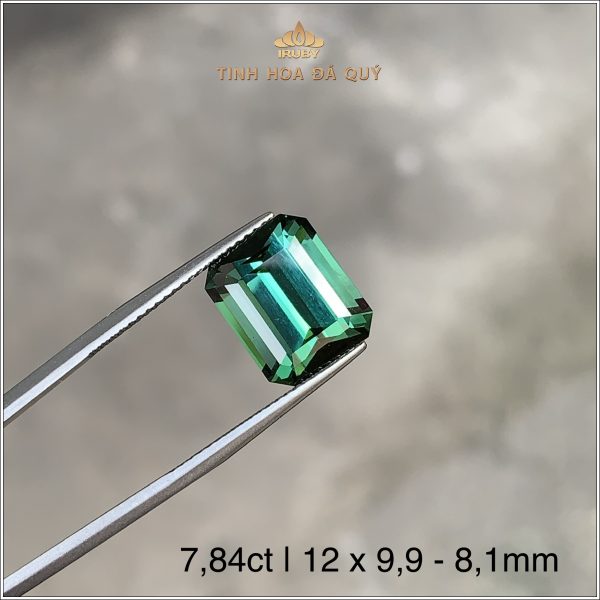 Đá Tourmaline cắt giác emerald tự nhiên 100% 7,84ct - IRTM37 2401784 hình ảnh 2