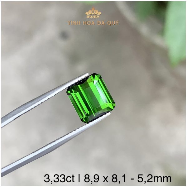 Đá Tourmaline xanh lục siêu rực 3,33ct - IRTM32 2401333 hình ảnh 2