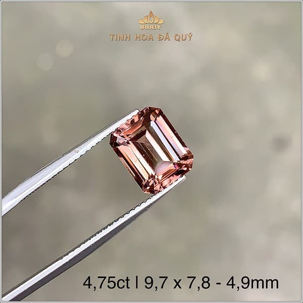 Đá Zircon thiên nhiên màu hồng đỗ 4,75ct - IRZC21 2401475 hình ảnh 2