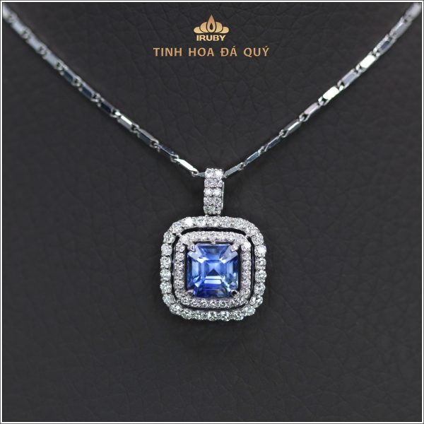 Mặt dây Sapphire xanh lam kết Kim Cương - IRBS 2401173 hình ảnh 1