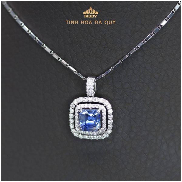 Mặt dây Sapphire xanh lam kết Kim Cương - IRBS 2401173 hình ảnh 3