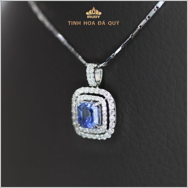 Mặt dây Sapphire xanh lam kết Kim Cương - IRBS 2401173 hình ảnh 4