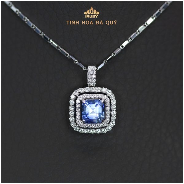 Mặt dây Sapphire xanh lam kết Kim Cương - IRBS 2401173 hình ảnh 5