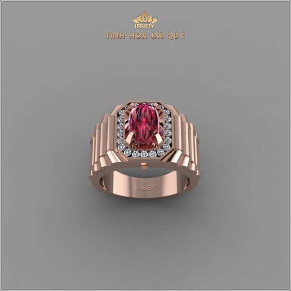 Mẫu 3D nhẫn nam Ruby sao Rolex - IRRB 2401006 hình ảnh 2