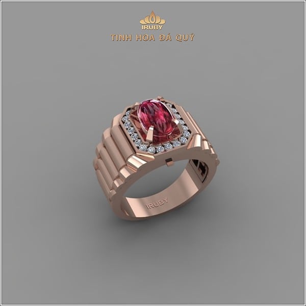 Mẫu 3D nhẫn nam Ruby sao Rolex - IRRB 2401006 hình ảnh 3