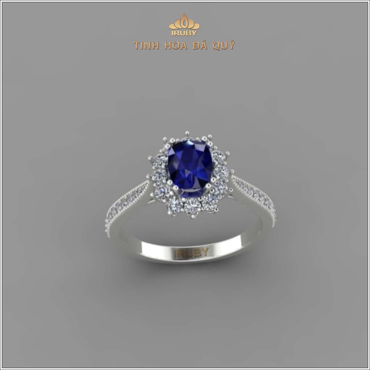 Mẫu 3D nhẫn nữ Sapphire - IRSP 2401007 hình ảnh 2