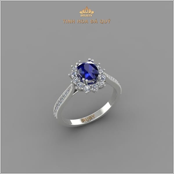 Mẫu 3D nhẫn nữ Sapphire - IRSP 2401007 hình ảnh 3