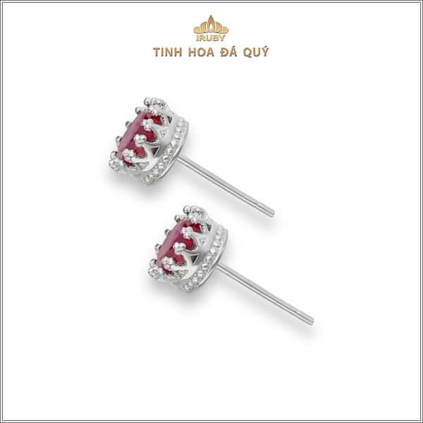 Mẫu đôi hoa tai Ruby Crown - IRRF 240114 hình ảnh 1