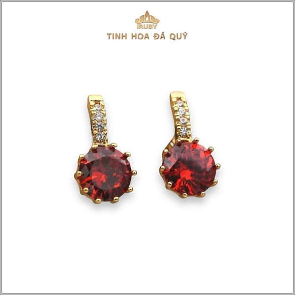 Mẫu hoa tai Garnet Sparkle - IRGN 240115 hình ảnh