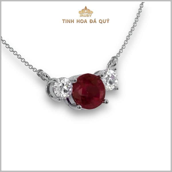 Mẫu mặt dây Ruby 3 stone - IRRF 240116 hình ảnh 1