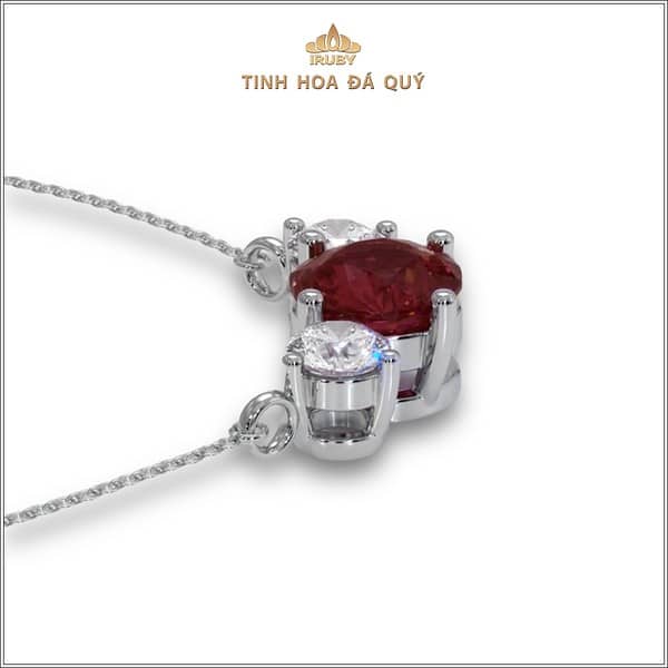 Mẫu mặt dây Ruby 3 stone - IRRF 240116 hình ảnh 2