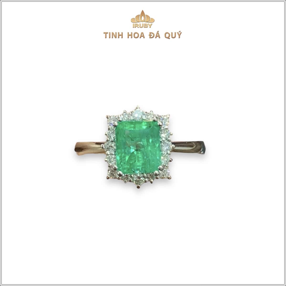 Nhẫn nữ Emerald kết Kim Cương - IREM 24118