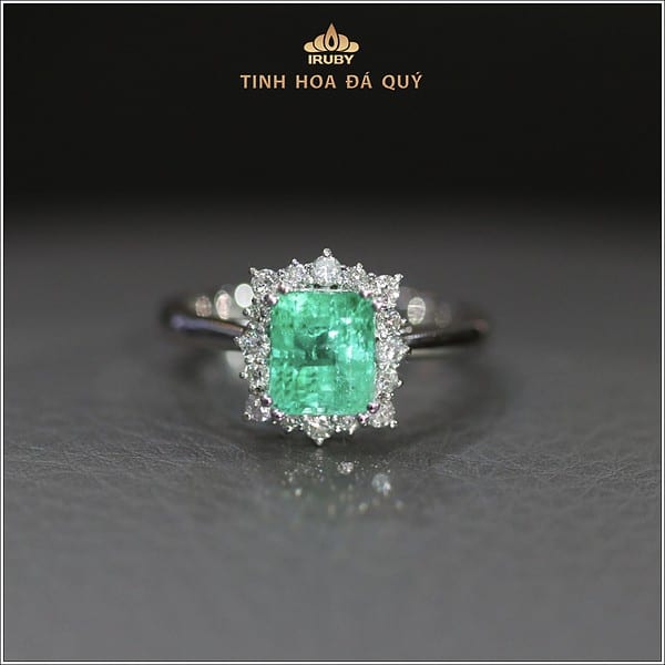 Nhẫn nữ Emerald kết Kim Cương - IREM 24118 hình ảnh 1