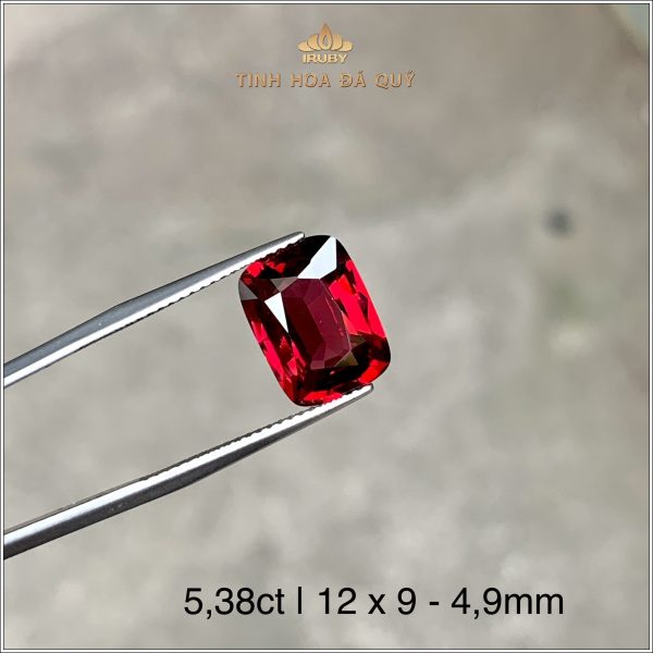 Viên Rhodolite Garnet Lục Yên 5,38ct - IRGN92 2401538 hình ảnh 2