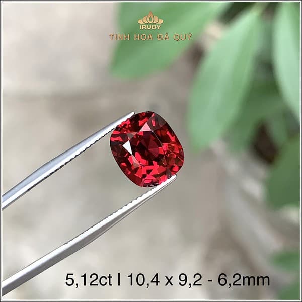 Viên Rhodolite Garnet Lục Yên tự nhiên 100% 5,12ct - IRGN95 2401512 hình ảnh 2