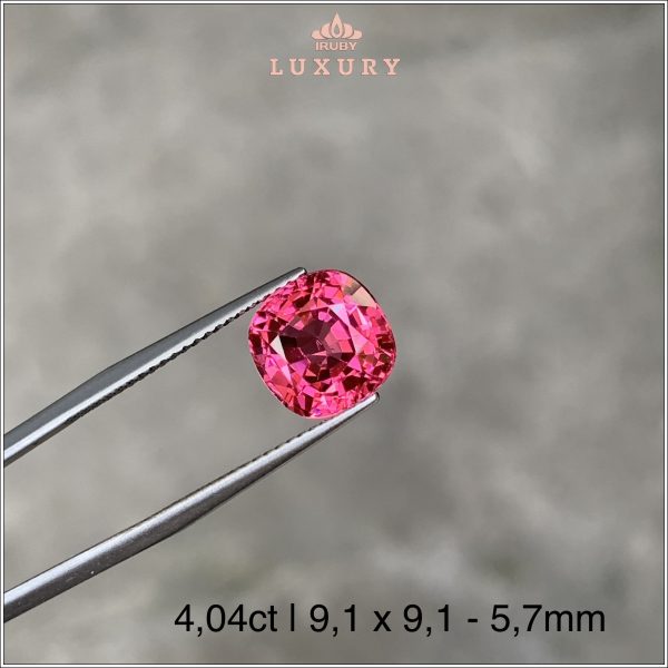 Viên Spinel hồng cam 4,04ct - IRSI77 2401404 hình ảnh 2