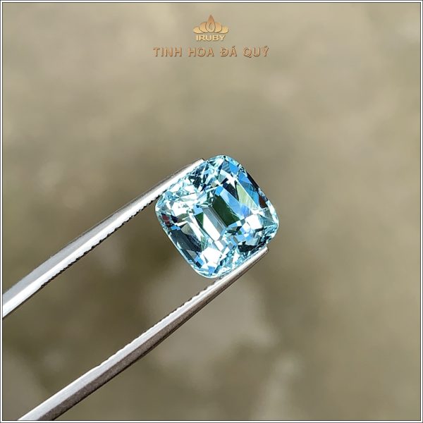 Đá Aquamarine xanh biển tự nhiên 100% 4,17ct - IRAQ14 2402417 hình ảnh 1